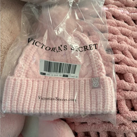 Victoria's Secret Soft Pink Kids Hat